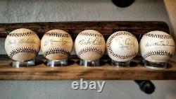 1st Hall of Fame Class of 1936 Reproduction Autographed Baseball Set