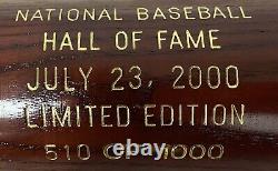 2000 Baseball Hall Of Fame Induction Bat #510/1,000 Fisk, Anderson, Perez