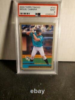 2000 TOPPS TRADED BASEBALL #T40 MIGUEL CABRERA PSA 9 HOF RC Hall Of Fame Rookie