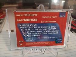 2001 Topps Traded Hall of Fame Bat Relic #HFR-PW PUCKETT WINFIELD! NICE