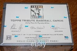 2004 Topps Tribute Baseball Hall of Fame Cut Signature Edition Hobby Box