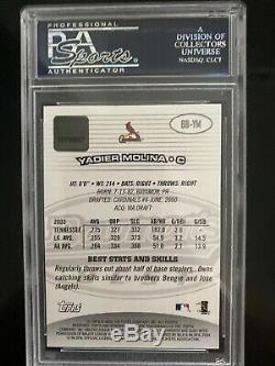 2004 Yadier Molina Rookie Bowmans Best Auto PSA 10 low Pop Hall Of Fame Invest