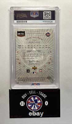 2005 UD Hall Of Fame HWTS1 Tom Seaver Hall Worthy Autograph #7/25 Mets PSA 9