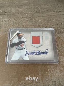 2005 UD Hall of Fame Seasons Frank Robinson Autograph Patch, Orioles #d /10