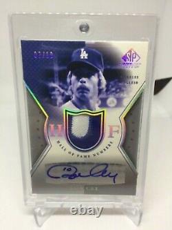 2005 Upper Deck Baseball Hall Of Fame Numbers Ron Cey Jersey Patch Autograph7/10