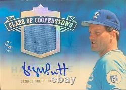 2005 Upper Deck Hall Of Fame CC-GB3 George Brett auto jersey 1/1 MLB KC Royals