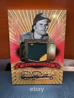 2005 Upper Deck Hall Of Fame Dennis Eckersley Auto & Oakland A's Patch #'d 5