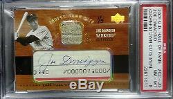 2005 Upper Deck Hall Of Fame Joe DiMaggio Signed Auto Card #CC-JD 1/5 PSA NM-MT