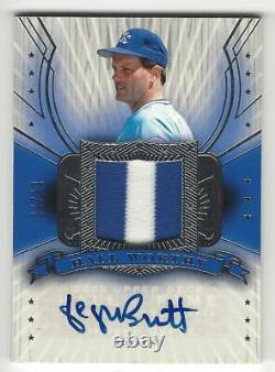 2005 Upper Deck Hall of Fame George Brett Auto Jersey Patch Card 2/10 Silver