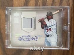 2005 Upper Deck Kirby Puckett Hall of Fame Jersey Auto # 6/15 Twins Rare