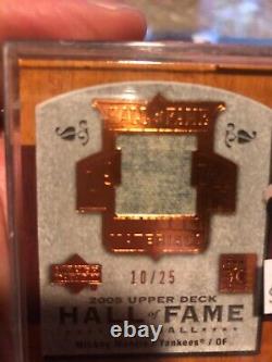 2005 Upper Deck Mickey Mantle Hall Of Fame #10/25 Jersey