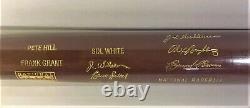 2006 Hall of Fame Baseball Bat 615/1000 BRUCE SUTTER + 17 NEGRO LEAGUE