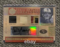 2006 National Treasures Hall Of Fame Greatness Steve Young Triple Patch Auto /25