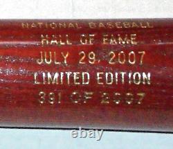 2007 Baseball Hall of Fame Induction Class Commemorative Bat A166