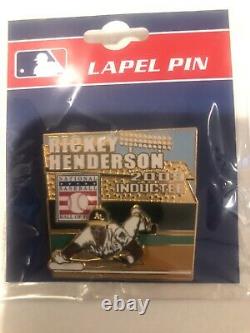 2009 Rickey Henderson Baseball Hall Of Fame Hof Pin Man Of Steal Athletics