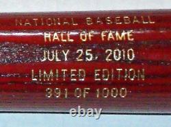 2010 Baseball Hall of Fame Induction Class Commemorative Bat A169