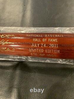 2011 HOF Hall of Fame Induction Baseball Bat #275/1000 Alomar, Blyleven, Gillick