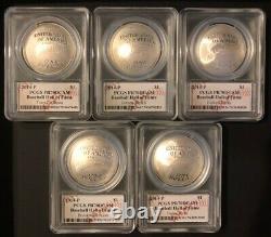 2014 10PC Silver $1 Baseball Hall of Fame Dream Team Coins Signed
