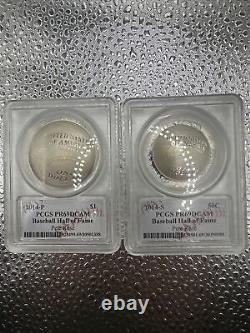 2014 Baseball Hall of Fame Silver $1 And 50C Pete Rose Autos PR69DCAM