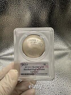 2014 Baseball Hall of Fame Silver $1 And 50C Pete Rose Autos PR69DCAM