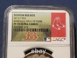 2014 P $1 Boston Red Sox Baseball Hall Of Fame NGC PF 70 Ultra Cameo Very Rare