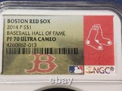 2014 P $1 Boston Red Sox Baseball Hall Of Fame NGC PF 70 Ultra Cameo Very Rare