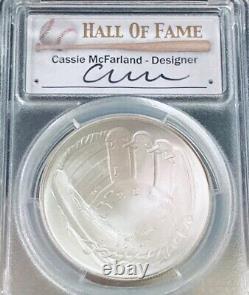 2014-P PCGS MS 70 Baseball Hall of Fame first Strike Silver Dollar Coin $1