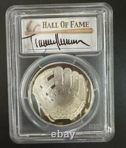 2014-P PCGS PR70DCAM Randy Johnson signed Baseball Hall of Fame Silver $1 Coin