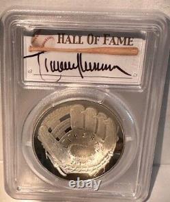 2014-P PCGS PR70DCAM Randy Johnson signed Baseball Hall of Fame Silver $1 Coin