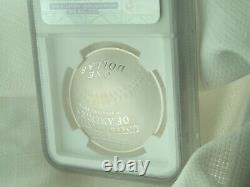 2014 P S$1 Coin 1936 BASEBALL HALL OF FAME NGC PF 70 Ty Cobb Sterling Silver