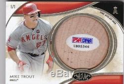2014 Topps Tier One Mike Trout Bat Knob 1/1! MVP HALL OF FAME