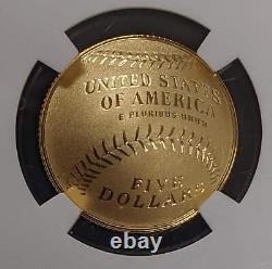 2014 W $5 Baseball Hall of Fame SIGNED Nolan Ryan NGC PF 70