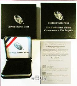 2014-p $1 Silver Baseball Hall Of Fame Ngc Pf70 Ultra Cameo Opening Day Releases