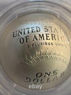 2014P BASEBALL HALL OF FAME 1ozPROOF. $1 PCGS PR-70 DCAM. SIGNED BY CRAIG BIGGIO