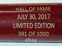 2017 Baseball Hall of Fame Induction Class Commemorative Bat A176