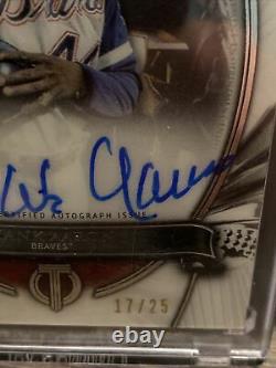 2017 Topps Tribute Hank Aaron Autograph Hall Of Fame Auto 17/25