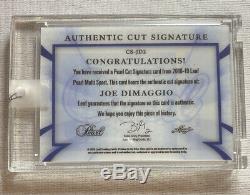 2019 Leaf Pearl Joe Dimaggio Auto Hall Of Fame Cut! /17