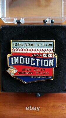 2020 Baseball Hall Of Fame Induction Day Press Pin Jeter Cooperstown