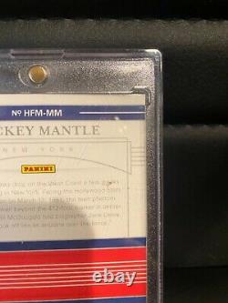 2020 Panini National Treasures Mickey Mantle 1 Of 2! Hall Of Fame Uniform Button