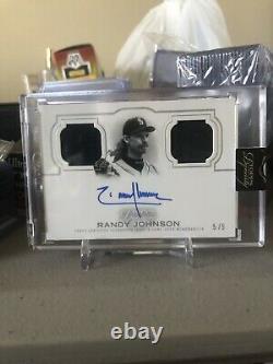 2020 Topps Dynasty Randy Johnson Dual Jersey Auto # 5/5 Mariners Hall of Fame