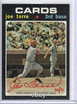 2020 Topps Heritage Joe Torre Hall Of Fame 2014/red Ink/71 Auto Autograph