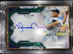 2020 Topps Transcendent Mariano Rivera Hall of Fame Emerald Auto #3/5 Yankees