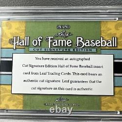 2020 leaf hall of fame baseball burleigh grimes