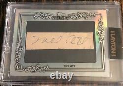 2021 Topps Sterling 1/1 Mel Ott cuto auto Hall of Fame