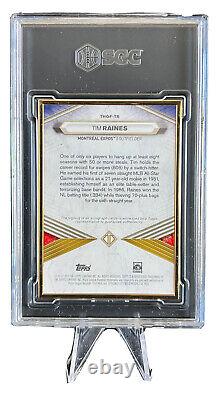 2021 Topps Transcendent Emerald Hall of Fame Auto Tim Raines Expos #1/5