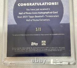 2021 Topps Transcendent Hall of Fame Collection Ken Griffey Jr Autograph 1/1