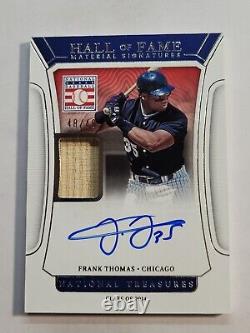 2022 National Treasures Frank Thomas Hall of Fame Material Signatures /49 Auto
