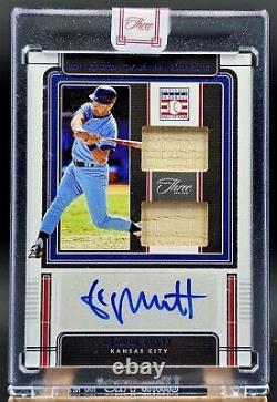 2022 Panini 3 And 2 GEORGE BRETT HALL OF FAME SIGNATURE SWATCHES SP#/32 ROYALS