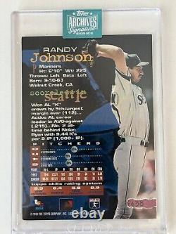 2024 Topps Archives Signature Series Hall Of Fame Randy Johnson 1/1 Auto On Card