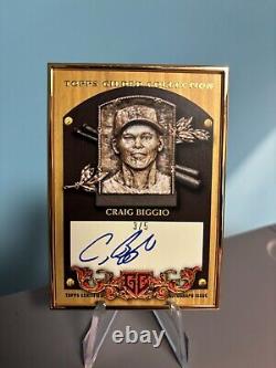 2024 Topps Craig Biggio Astros Gilded Hall of Fame Plaque! Ruby parallel /5